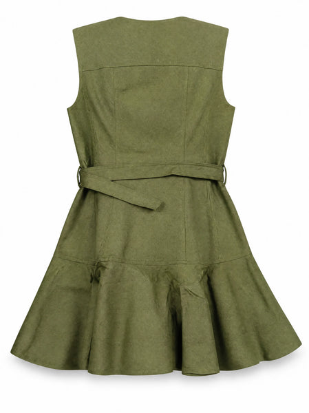 Sain Mini Dress - Army Green