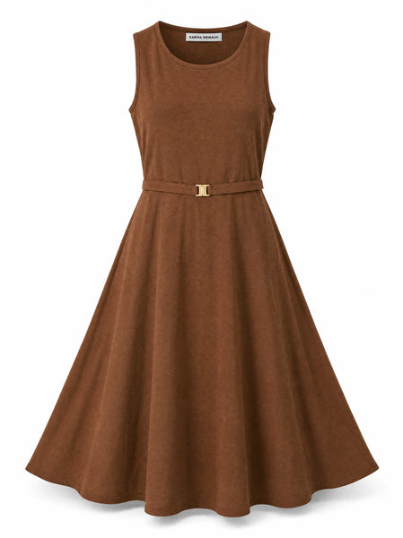 Ariene Knit Dress - Copper Cedar