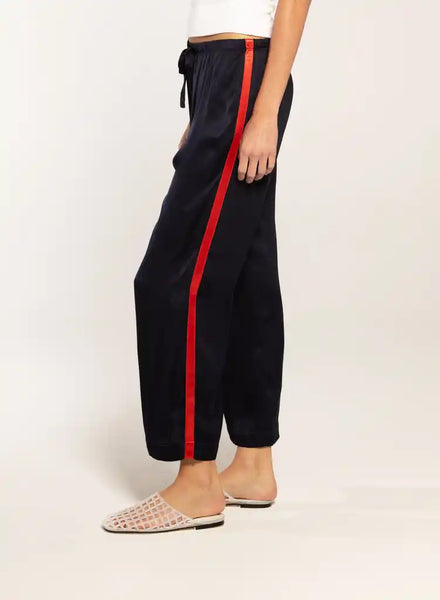 Britt Track Pant - Navy/Cherry