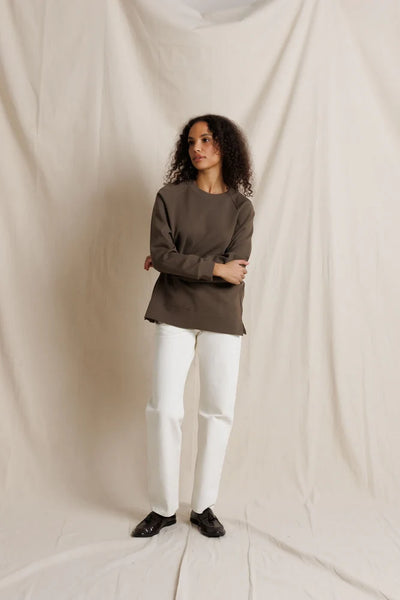 Sevilla Raglan Sweatshirt - Dark Olive