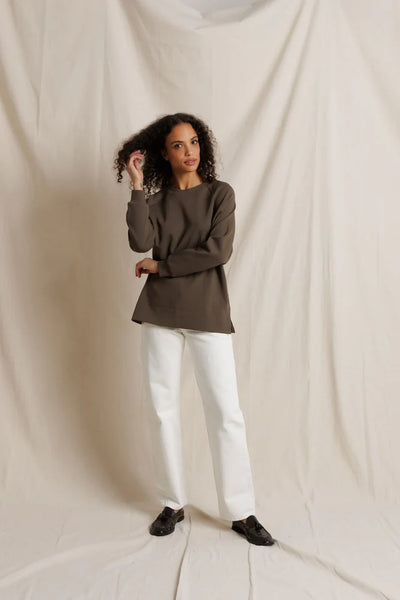 Sevilla Raglan Sweatshirt - Dark Olive