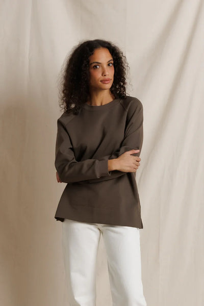 Sevilla Raglan Sweatshirt - Dark Olive