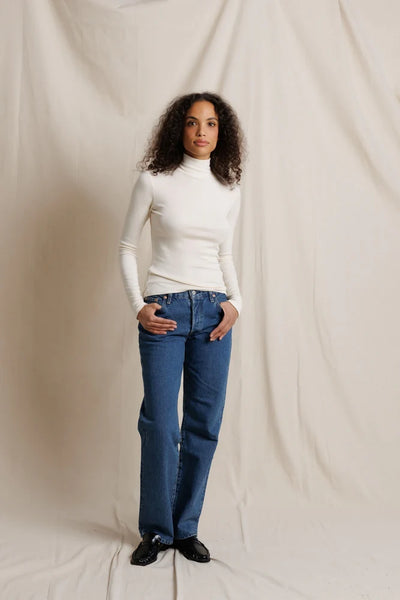 Tati Modal Cashmere Turtleneck - Natural
