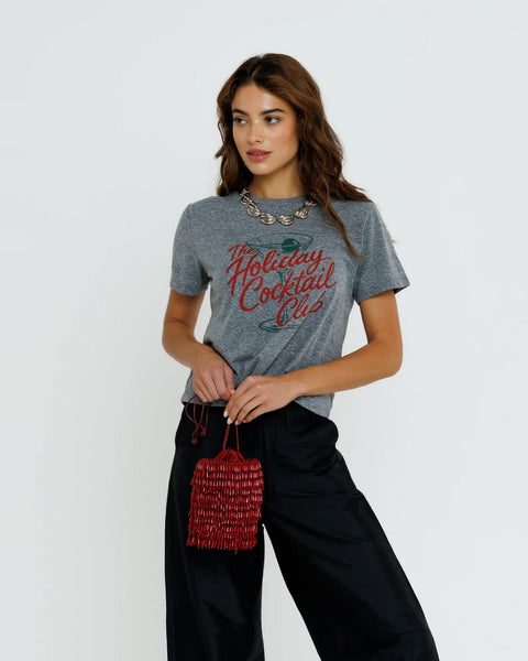 Everyday Tee - Holiday Cocktail Club - Heather Grey