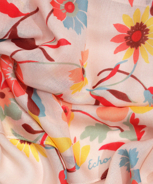 Falling Flowers Wrap - Multi