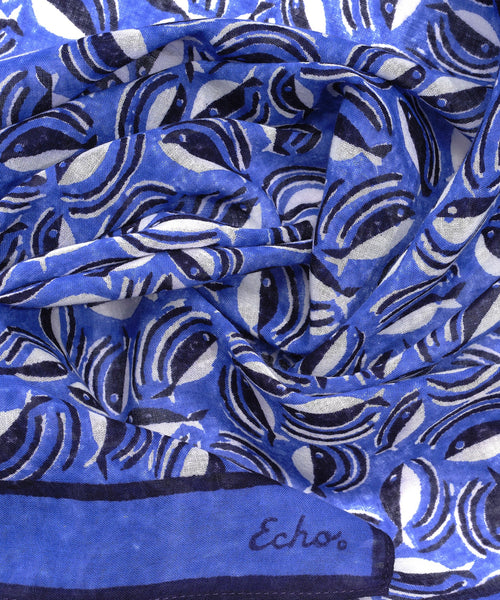 Shoal Of Fish Bandana - Ultramarine