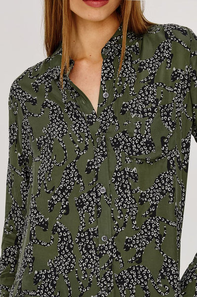 Alyssa Top - Olive Jaguars