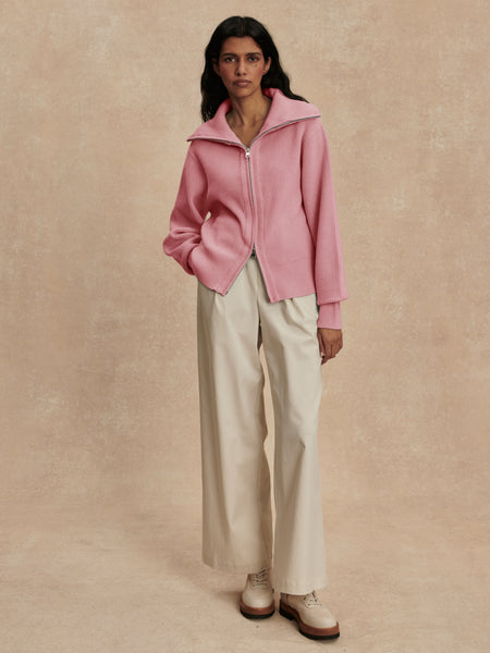 Enrico Knit Jacket - Sea Pink