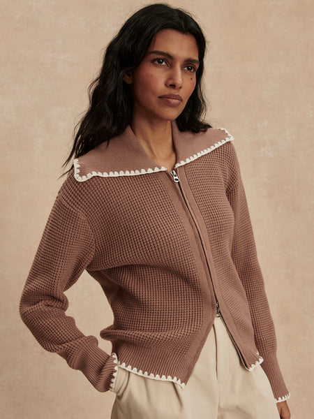 Sibley Soft Knit Jacket - Ginger Snap