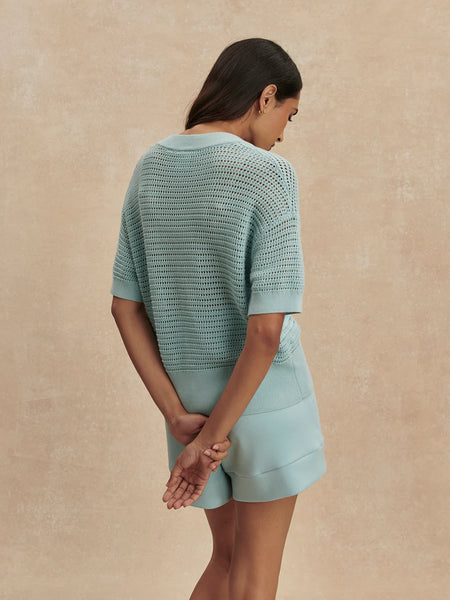 Atrium High Rise Short 4.5 - Porcelain Blue