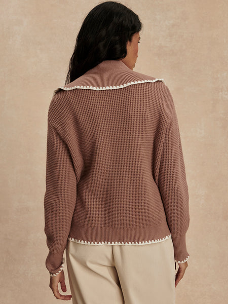 Sibley Soft Knit Jacket - Ginger Snap