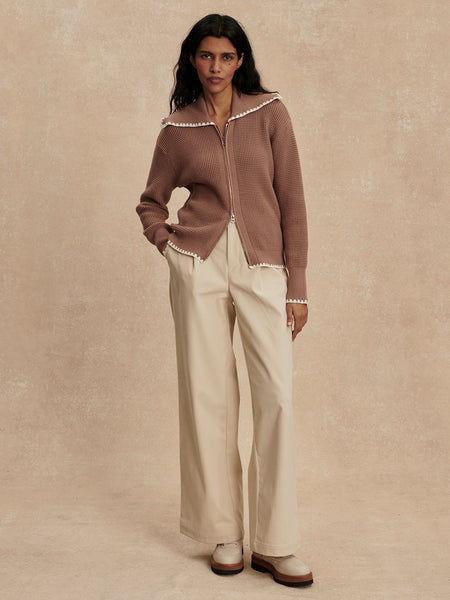 Sibley Soft Knit Jacket - Ginger Snap