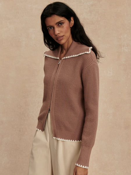 Sibley Soft Knit Jacket - Ginger Snap