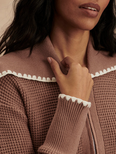 Sibley Soft Knit Jacket - Ginger Snap