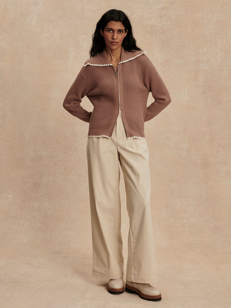 Sibley Soft Knit Jacket - Ginger Snap