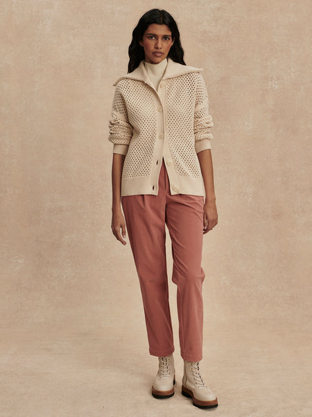 Myrtle Button Through Knit - Birch