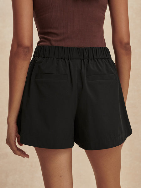 Nila Mid Rise Short 3.5" - Black