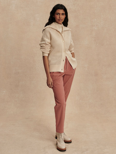 Myrtle Button Through Knit - Birch