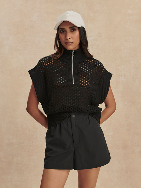 Nila Mid Rise Short 3.5" - Black