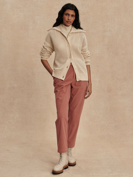 Myrtle Button Through Knit - Birch