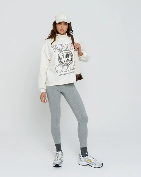 West Village Walk Club Mockneck - Off White