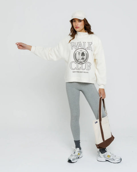 West Village Walk Club Mockneck - Off White