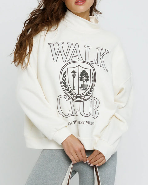West Village Walk Club Mockneck - Off White