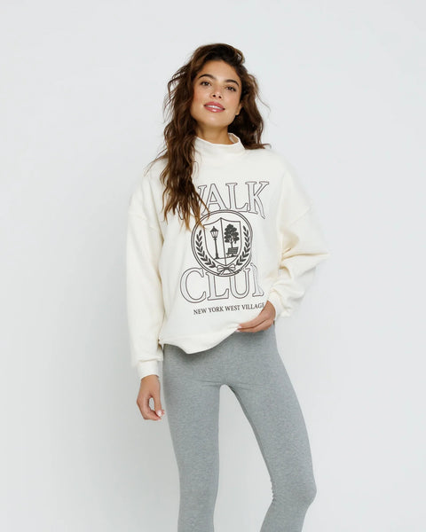West Village Walk Club Mockneck - Off White