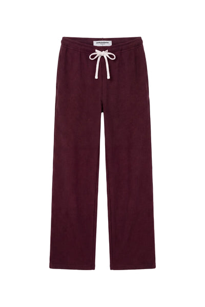 Zadie Waffle Knit Pant - Cherry Lacquer