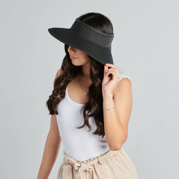 Ultrabraid Large Brim Visor - Black
