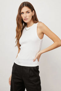 The Racer Tank - White