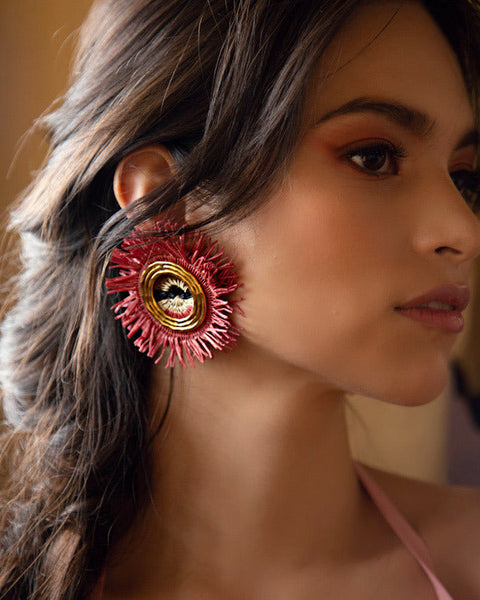 Atardecer Earrings - Rosa